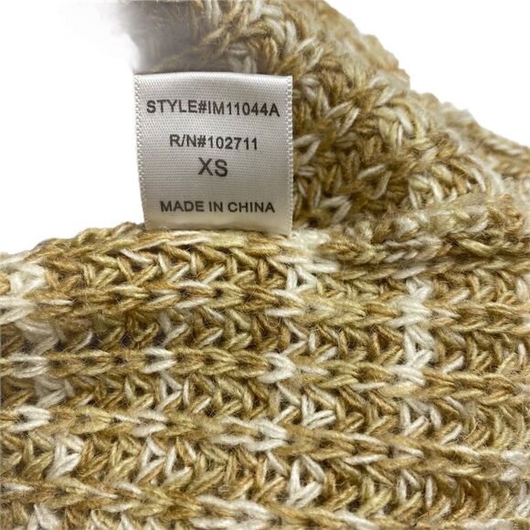 Harlowe & Graham Womens Knit Sweater XS Brown Beige Long Sleeve - Picture 6 of 8